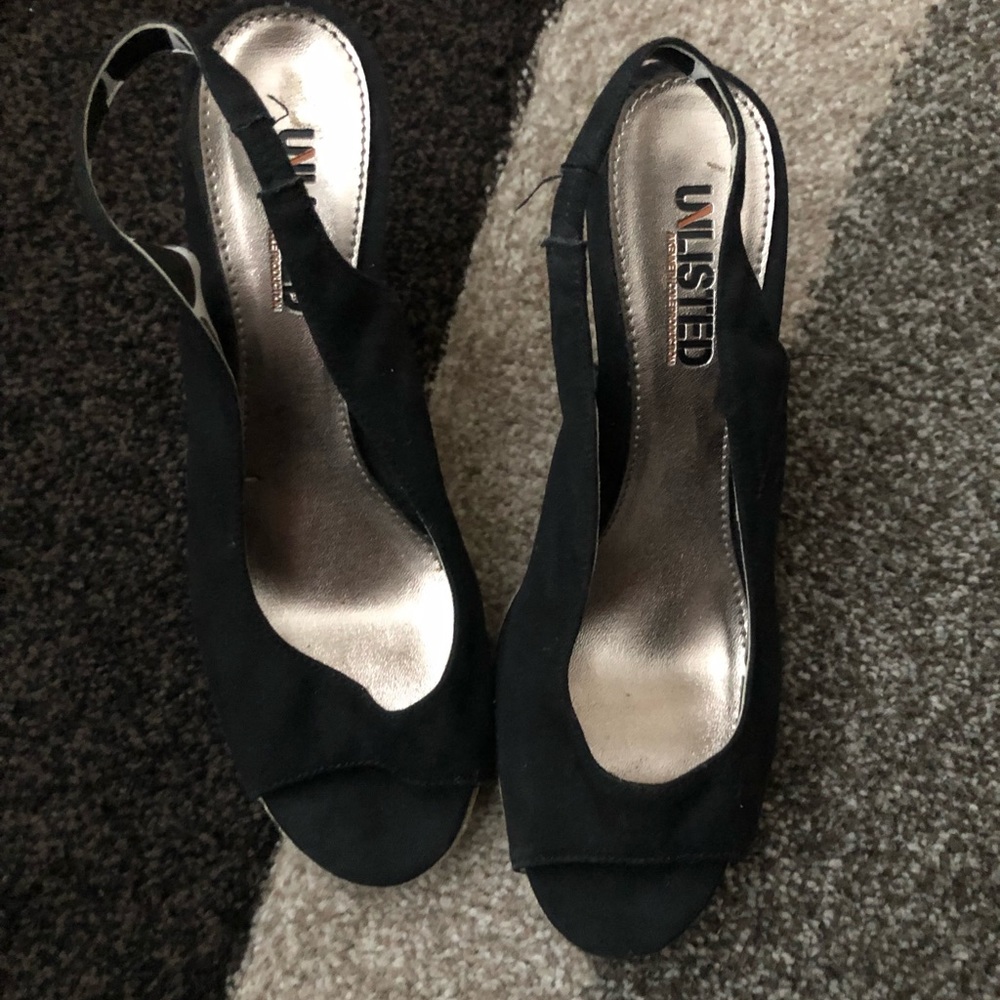 Unlisted open toe sandals with heels